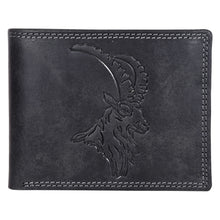Load image into Gallery viewer, Sassora Genuine Leather Animal Pattern Large Men's RFID Wallet