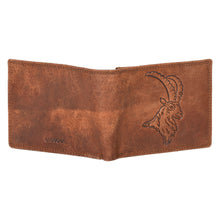 Load image into Gallery viewer, Sassora Genuine Leather Animal Pattern Large Men's RFID Wallet