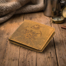 Load image into Gallery viewer, SASSORA Genuine Leather RFID Protected Bi-Fold Wallet with Coin Pocket & ID Slot