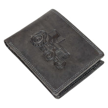 Load image into Gallery viewer, Sassora Premium Leather Car Pattern Large RFID Wallet For Boys