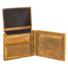 Load image into Gallery viewer, SASSORA Genuine Leather RFID Protected Bi-Fold Wallet with Coin Pocket & ID Slot
