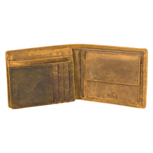 Load image into Gallery viewer, SASSORA Genuine Leather RFID Protected Bi-Fold Wallet with Coin Pocket & ID Slot