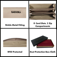 Load image into Gallery viewer, Sassora Premium Leather Ladies Purse RFID Wallet