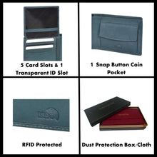Load image into Gallery viewer, Sassora Premium Leather Classic Bifold Men's RFID Wallet