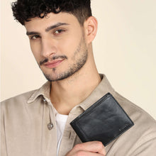 Load image into Gallery viewer, Sassora Premium Leather Metalic Look Bifold RFID Men's Wallet