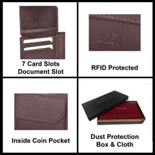 Load image into Gallery viewer, Sassora Pure Genuine Leather Large Men's RFID Wallet
