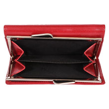 Load image into Gallery viewer, Sassora Premium Leather Metal Frame Lock RFID Women Wallet