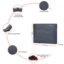 Load image into Gallery viewer, Sassora Premium Leather Bifold RFID Open Closure Boys Wallet