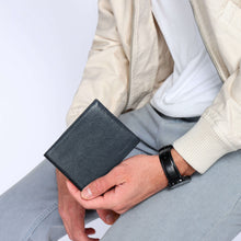 Load image into Gallery viewer, Sassora Premium Leather Bifold RFID Open Closure Boys Wallet