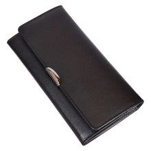 Load image into Gallery viewer, Sassora Premium Leather RFID Women Metal Look Purse Wallet