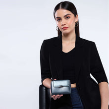 Load image into Gallery viewer, Sassora Premium Leather Women RFID Small Snap Closure Wallet