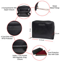 Load image into Gallery viewer, Sassora premium Leather Small RFID Handy Purse For Women