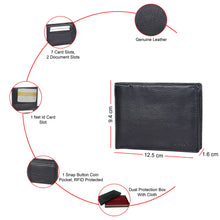 Load image into Gallery viewer, Sassora Premium Leather Bifold RFID Money Wallet