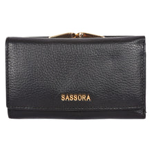 Load image into Gallery viewer, Sassora Premium Leather RFID Women's Medium Purse Wallet