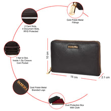 Load image into Gallery viewer, Sassora Premium Leather Women's RFID Regular Wallet