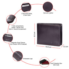 Load image into Gallery viewer, Sassora Premium Leather Men's RFID Bifold Wallet