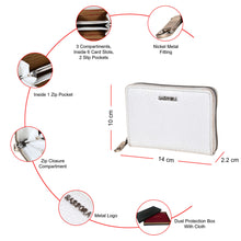 Load image into Gallery viewer, Sassora Premium Leather RFID Zip Closure Women Purse