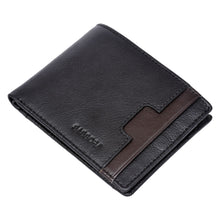 Load image into Gallery viewer, Sassora Genuine Leather RFID Blocking Wallet for Men | Black/Brown Bifold Wallet with Coin Pocket