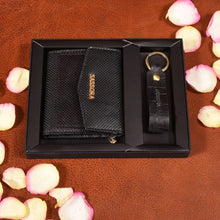 Load image into Gallery viewer, Sassora Premium Leather Women's Wallet, Keychain Combo For Every Occasion (Pack Of 2)