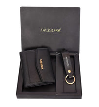 Load image into Gallery viewer, Sassora Premium Leather Women's Wallet, Keychain Combo For Every Occasion (Pack Of 2)