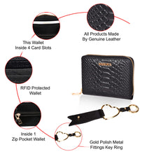 Load image into Gallery viewer, Sassora Premium Leather Women's Wallet, Keychain & perfume Combo For Every Occasion (Pack Of 3)