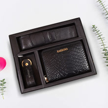 Load image into Gallery viewer, Sassora Premium Leather Women's Wallet, Keychain & Pencase Combo For Every Occasion (Pack Of 3)