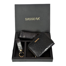 Load image into Gallery viewer, Sassora Premium Leather Women's Wallet, Keychain & Pencase Combo For Every Occasion (Pack Of 3)