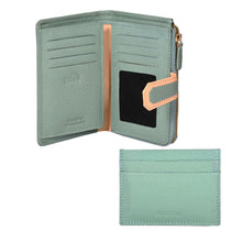 Load image into Gallery viewer, Sassora Genuine Leather RFID Bifold Wallet & Slim Card Holder Gift Combo Set for Women (Pack Of 2)