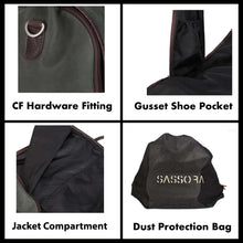 Load image into Gallery viewer, Sassora Nubuck Leather Large Multi Purpose Foldable Weekend Bag