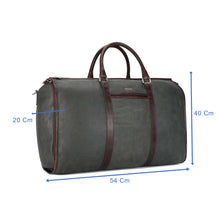 Load image into Gallery viewer, Sassora Nubuck Leather Large Multi Purpose Foldable Weekend Bag