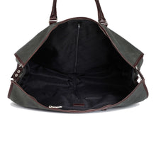 Load image into Gallery viewer, Sassora Nubuck Leather Large Multi Purpose Foldable Weekend Bag