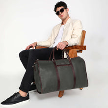 Load image into Gallery viewer, Sassora Nubuck Leather Large Multi Purpose Foldable Weekend Bag