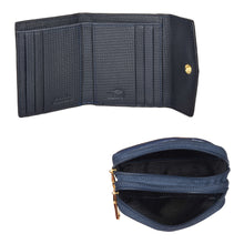 Load image into Gallery viewer, Sassora Raksha Bandhan Gift Combo – Navy Wallet & Blue Pouch Set for Sister