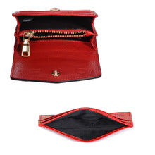 Load image into Gallery viewer, Sassora Genuine Leather Wallet & Card Holder Set with Rakhi & Roli Chawal - Raksha Bandhan Gift Combo for Sister