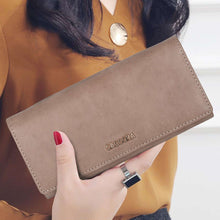 Load image into Gallery viewer, Sassora Leather Beige RFID Women Purse (10 Card Slots)