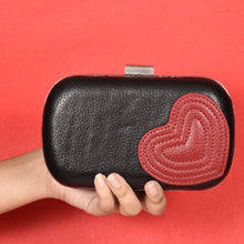 Load image into Gallery viewer, Sassora genuine premium leather heart pattern valentine clutch