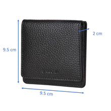 Load image into Gallery viewer, Sassora Genuine Leather Small Black RFID Protected Women Wallet