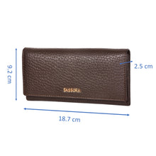 Load image into Gallery viewer, Sassora Genuine Premium Leather Brown Women Purse