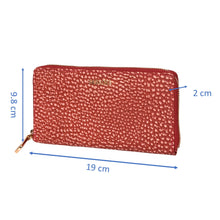 Load image into Gallery viewer, Sassora Genuine Leather Red Printed Women Purse