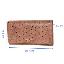 Load image into Gallery viewer, Sassora Genuine Premium Leather Polka Dot RFID Women Purse