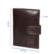 Load image into Gallery viewer, Sassora Genuine Leather Brown RFID Protected Large Notecase