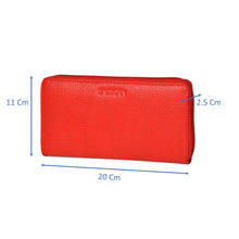 Load image into Gallery viewer, Sassora Genuine Leather Women's Red RFID Everyday Use Purse