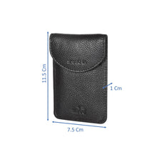 Load image into Gallery viewer, Sassora Genuine Leather Black Car Key Pouch for Men & Women