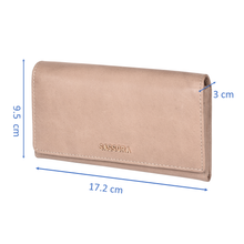 Load image into Gallery viewer, Sassora Genuine Leather Medium Beige RFID Ladies Purse