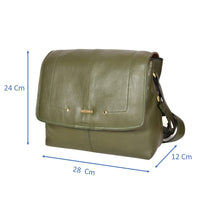 Load image into Gallery viewer, Sassora 100% Genuine Leather Medium Ladies Sling Bag