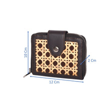Load image into Gallery viewer, Sassora Leather And Kane Material Ladies Small Purse