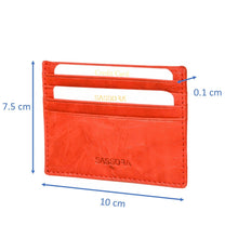 Load image into Gallery viewer, Sassora Genuine Leather Small Credit Card Holder
