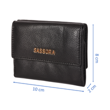 Load image into Gallery viewer, Sassora Pure Leather Small RFID Women Wallet

