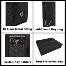 Load image into Gallery viewer, Sassora Genuine Leather Button Closure Key Case for All