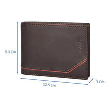Load image into Gallery viewer, Sassora Genuine Leather Brown Large RFID Wallet For Boys